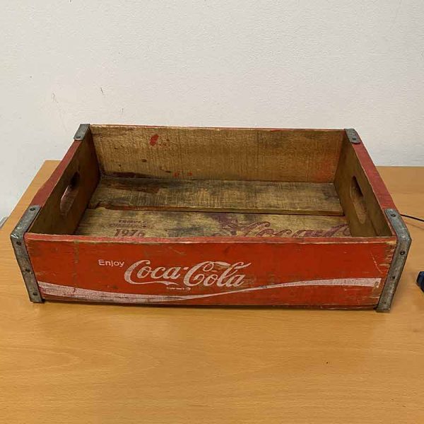 Caja de Coca Cola Madera Vintage 1976