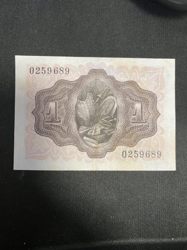 billete original de 1 peseta de 1951 emitido por el Banco de España, con fecha 19 de noviembre de 1951