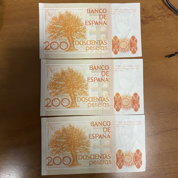 Lote Billetes 200 pesetas